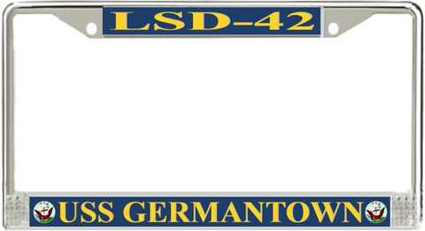 USS Germantown LSD-42 License Plate Frame