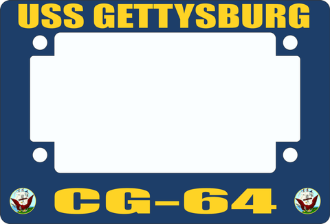 USS Gettysburg CG-64 Motorcycle Frame