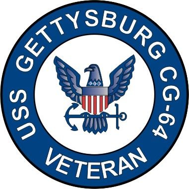 USS Gettysburg LSD-64 Veteran Decal Sticker