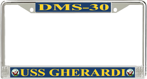 USS Gherardi DMS-30 License Plate Frame