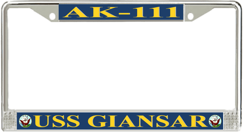 USS Giansar AK-111 License Plate Frame