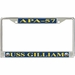USS Gilliam APA-57 License Plate Frame