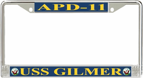 USS Gilmer APD-11 License Plate Frame