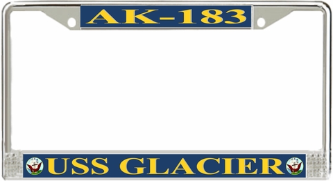 USS Glacier AK-183 License Plate Frame