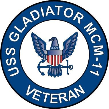 USS Gladiator MCM-11 Veteran Decal Sticker
