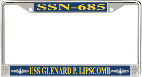 USS Glenard P. Lipscomb SSN-685 License Plate Frame