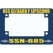 USS Glenard P. Lipscomb SSN-685 Motorcycle Frame