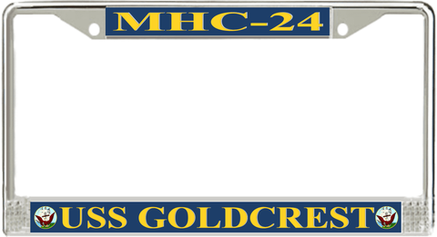 USS Goldcrest MHC-24 License Plate Frame