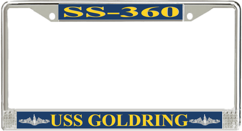 USS Goldring SS-360 License Plate Frame