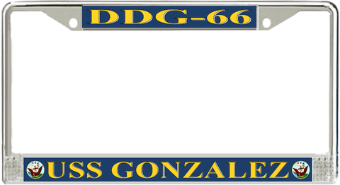 USS Gonzalez DDG-66 License Plate Frame