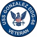 USS Gonzalez DDG-66 Veteran Decal Sticker
