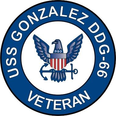 USS Gonzalez DDG-66 Veteran Decal Sticker