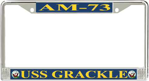USS Grackle AM-73 License Plate Frame