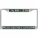 USS Grand Canyon AR-28 License Plate Frame