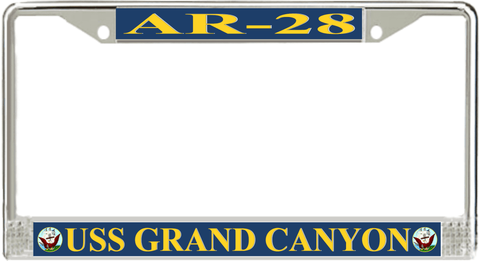 USS Grand Canyon AR-28 License Plate Frame