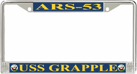 USS Grapple ARS-53 License Plate Frame