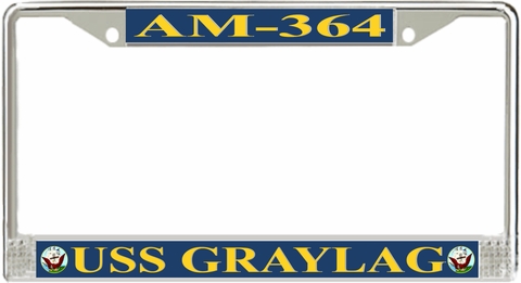 USS Graylag AM-364 License Plate Frame