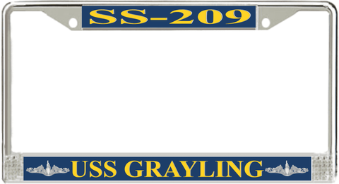 USS Grayling SS-209 License Plate Frame