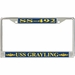 USS Grayling SS-492 License Plate Frame