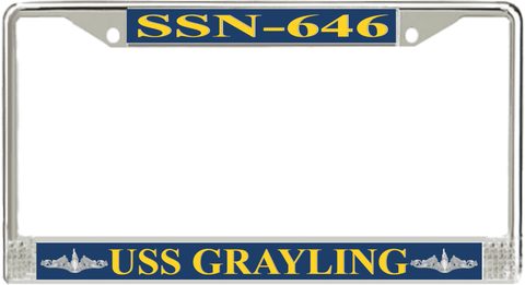 USS Grayling SSN-646 License Plate Frame