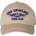 USS Grayling SSN-646 with Dolphins Unstructured Dad Cap