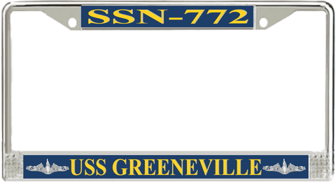 USS Greeneville SSN-772 License Plate Frame