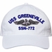 USS Greeneville SSN-772 with Dolphins Unstructured Dad Cap
