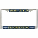 USS Greenling SS-213 License Plate Frame