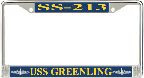 USS Greenling SS-213 License Plate Frame