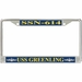 USS Greenling SSN-614 License Plate Frame