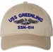 USS Greenling SSN-614 with Dolphins Unstructured Dad Cap