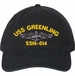 USS Greenling SSN-614 with Dolphins Unstructured Dad Cap