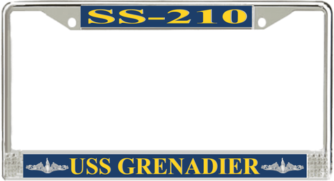 USS Grenadier SS-210 License Plate Frame