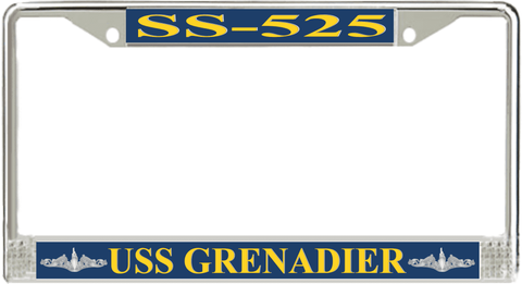USS Grenadier SS-525 License Plate Frame