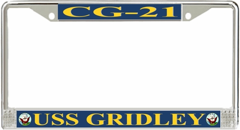 USS Gridley CG-21 License Plate Frame