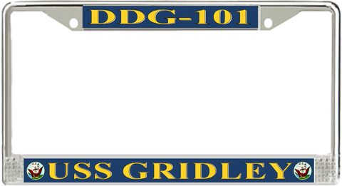 USS Gridley DDG-101 License Plate Frame
