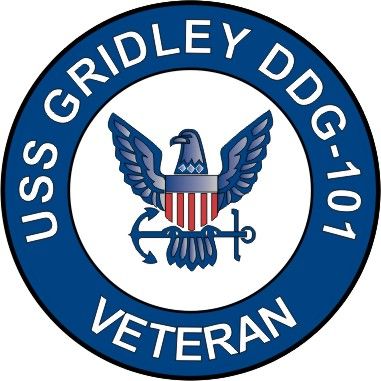USS Gridley DDG-101 Veteran Decal Sticker