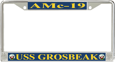 USS Grosbeak AMc-19 License Plate Frame