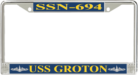 USS Groton SSN-694 License Plate Frame