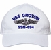 USS Groton SSN-694 with Dolphins Unstructured Dad Cap