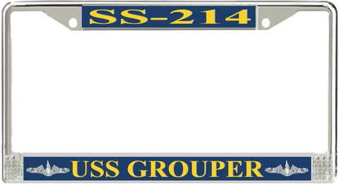 USS Grouper SS-214 License Plate Frame