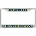 USS Grundy APA-111 License Plate Frame