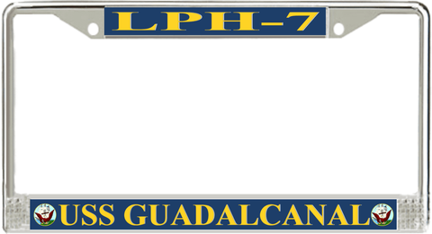 USS Guadalcanal LPH-7 License Plate Frame