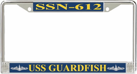 USS Guardfish SSN-612 License Plate Frame