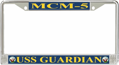 USS Guardian MCM-5 License Plate Frame