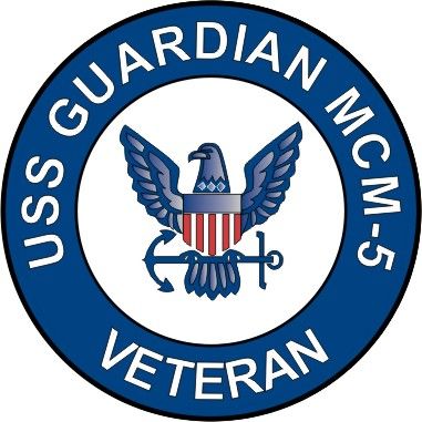 USS Guardian MCM-5 Veteran Decal Sticker
