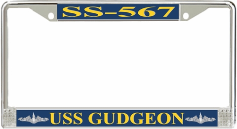 USS Gudgeon SS-567 License Plate Frame
