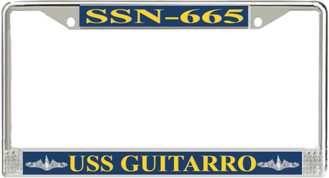 USS Guitarro SSN-665 License Plate Frame