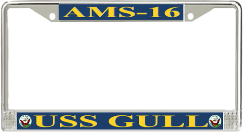USS Gull AMS-16 License Plate Frame