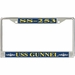 USS Gunnel SS-253 License Plate Frame